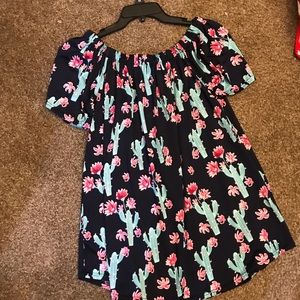 Cactus off the shoulder top